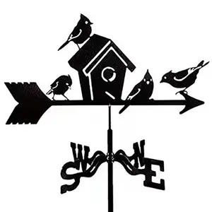 Iron spray paint wind vane decoration yard field outdoor decoration iron art weather vane