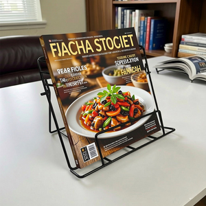 Support de rangement pour iPad et magazines DaS Minimalist Desktop, support de présentation de livres en <span class=keywords><strong>fer</strong></span> <span class=keywords><strong>forgé</strong></span> - Product Image 2