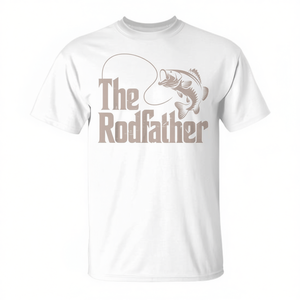 Camiseta de pesca The Rodfather para papá, diseño de pez basa, regalo para hijo e hija - Product Image 2