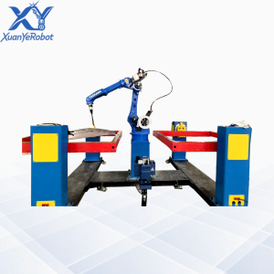 Robot de Soldadura Yaskawa PLC para Fabricación Automotriz, Posicionador de Cabezal y Contrapunto, Mesa de Trabajo Doble, Celda de Soldadura Robótica - Product Image 1