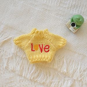 Ensemble de vêtements pour poupée miniature de 17 cm, pull de Noël fait main, motif bonbons, accessoires pour tenue de poupée - Product Image 5