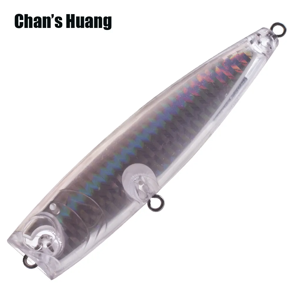 Chan's Huang 11 CM20G釣り人工ポッパーホログラフィックインサイドポッパールアートップウォーターベイト発売中