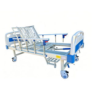 Cama de Hospital Manual Zetai Wanjia de Acero Inoxidable con Respaldo Curvo Completo y Elevación de Piernas para Uso Geriátrico - Product Image 1