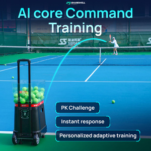 SHAREWELL SW-T7 Pro Macchina Professionale per Palline da <span class=keywords><strong>Tennis</strong></span> e Pickleball con Controllo Vocale AI e Condivisione Dati per 100 Palline - Product Image 4