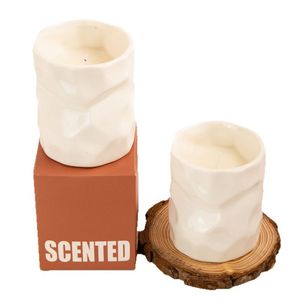 Bougie parfumée en tasse en céramique, cire de soja mélangée, décoration d'intérieur, article cadeau - Product Image 4