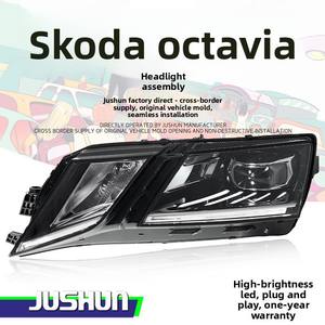 Adapté à la modification du bloc optique des <span class=keywords><strong>Skoda</strong></span> <span class=keywords><strong>Octavia</strong></span> 18-20 en version haut de gamme avec feux de jour à LED et feux de jour à LED à cils lumineux. - Product Image 2