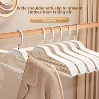 Kunststoff-Kleiderbügel für den Hausgebrauch mit Breitem Schulterdesign, Nahtlos, Rutschfest, Verstärkt, Extra-Großer Mantelbügel für Anzüge