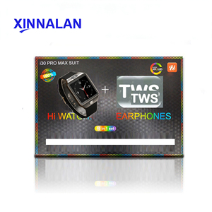 Nouvelle Montre Connectée I30 2026 avec Écouteurs sans Fil <span class=keywords><strong>Pro</strong></span> Max – Coffret Cadeau 10-en-1 pour Hommes et Femmes - Product Image 1