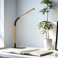 Lampe de bureau LED portable moderne Lampe de table d'étude simple avec décor de créativité réglable pour le bureau à domicile