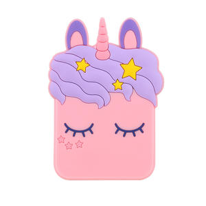 Cermin rias genggam PVC silikon lembut desain hewan kartun lucu cermin saku cermin rias kompak hadiah promosi untuk bisnis pribadi - Product Image 4