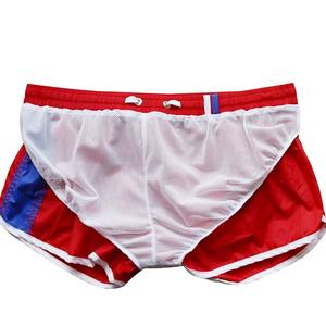 Marca estiva in Nylon 100% bianco da <span class=keywords><strong>uomo</strong></span> <span class=keywords><strong>pantaloncini</strong></span> da corsa comodi da allenamento da <span class=keywords><strong>uomo</strong></span> sport in maglia interna per maratona - Product Image 3