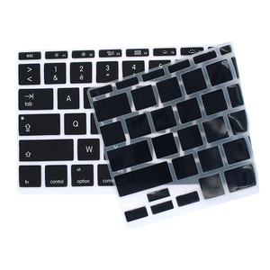Protecteur de couverture de clavier azerty de couleur douce en Silicone français étanche pour Mac Book Air 11.6 pouces <span class=keywords><strong>A1465</strong></span> - Product Image 3