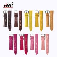 Nouvelle mode, bracelet de montre en cuir de lézard multicolore durable, rembourré, sans couture, première couche, boucle à ardillon en acier inoxydable pour montre