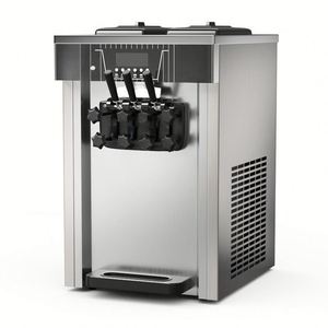 Máquina Comercial Automática de Helado Suave de 3 Sabores, 20-28L/H, Máquina de Yogurt y Helado de Sobremesa, Uso Comercial Económico con Certificación CE - Product Image 1