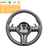 Volant de voiture en cuir pleine fleur personnalisé OEM pour 2011 2012 E90 E91 E92 E93 E70 E71 E72 E53 E89 E84 E92 E93 F10 F30 F90 F20