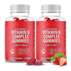 Suplementos de Complejo Vitamínico B, B6, B12, Alta Potencia, Energía, Inmunidad, Apoyo al Estado de Ánimo, con Vitamina C, Colina, Inositol - Product Image 2