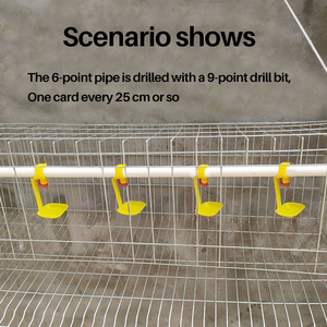 Tự Động Gia Cầm Cốc Nước Nhựa Treo Gà Thịt Nước Uống Núm Vú Gà Uống Với Cốc Nhỏ Giọt - Product Image 6