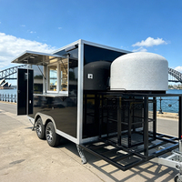 Remorque alimentaire commerciale économique pour burgers, pizzas, hot-dogs, remorque alimentaire de rue, remorque alimentaire extérieure fabriquée en Chine avec équipement de cuisine