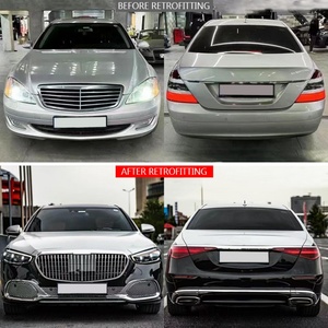 ชุดแต่งรถยนต์เบนซ์ W221 ปี 2005-2013 อัพเกรดเป็น W223 ประกอบด้วยกันชนหน้า ฝากระโปรงหน้า บังโคลนหน้า กันชนหลัง ฝาท้าย และชุดแต่งตัวถัง - Product Image 2