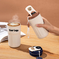 Mug à café en acier inoxydable 450 ml avec affichage intelligent de la température, mug de camping portable, écologique, à double paroi, isolé sous vide