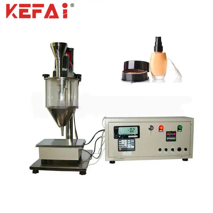 KEFAI自動0.5-20gオーガーホッパー小型食品ミルクコーヒースパイストルカムマイカパウダー充填機化粧品パウダー用
