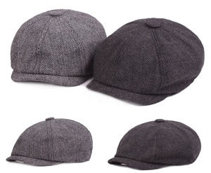 Mũ lưỡi trai kiểu Jeff chất liệu len pha kẻ caro dành cho nam - Product Image 3