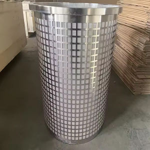 Aangepaste 304 316 Roestvrij Staal Geperforeerde Filter Element Vierkant Gat Vorm Geweven Metalen Gaas Kern Geperforeerde Tubing Filters - Product Image 5