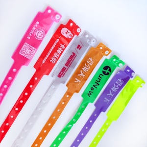 Eventos y fiesta pulsera de Color neón de bloqueo de vinilo de plástico pulseras - Product Image 2