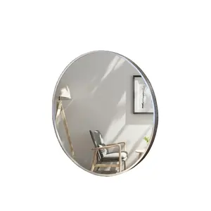 مرآة حمام حديثة من هواجيندي بتصميم مربع ومزودة بإضاءة ليد مع عدسات ألمنيوم مضيئة قابلة للفتح والغلق للاستخدام المنزلي في الفنادق