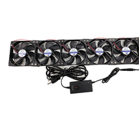 Ventilateur de refroidissement pour boîtier d'ordinateur HangdaHui 120 mm 110 V-240 V avec contrôleur de vitesse pour routeur PS4, moteur CC sans balais, silencieux 37 dB