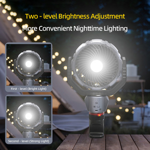 Truck 7 Inches <b>Car</b> Fan Camping Fan with 4000mah Adjustable 4 Wind Speed Suitable for All Vehicle <b>Clip</b> Fan Oscillating Remote Fan - Product Image 4