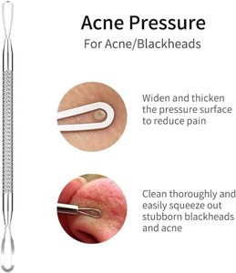 15 pcs mụn đầu đen Remover mụn Popper công cụ Kit đen đầu loại bỏ extractor cho mụn trứng cá comedone mụn đầu trắng popping Zit nhược điểm - Product Image 5