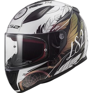 หมวกกันน็อคเต็มใบ Ls2 Rapid 2 Boho สีขาว ดำ ชมพู ไซส์ XS สำหรับรถจักรยานยนต์ - Product Image 1