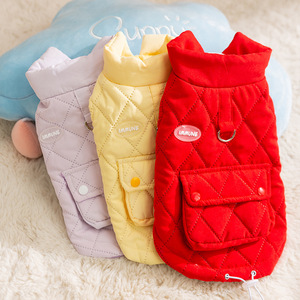 เสื้อกั๊กกันหนาวสำหรับสัตว์เลี้ยง ImmunE พร้อมบุนวมอุ่นๆ สำหรับสุนัขพันธุ์เล็ก เช่น เท็ดดี้ บิชอง ฟริซ เสื้อผ้าสำหรับฤดูใบไม้ร่วงและฤดูหนาว - Product Image 1