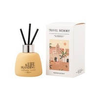 Diffuseur de Parfum à Bâtonnets de Luxe sans Feu, Huile Essentielle pour Maison, Ambiance Hôtel et Rafraîchisseur d'Air