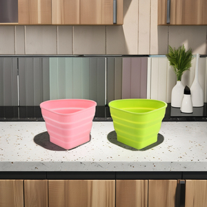 Passoire pliable en silicone pour cuisine, panier filtrant pour égoutter - Product Image 5