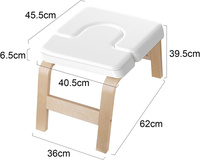 Vente en gros Chaise d'inversion de yoga multifonctionnelle Tabouret inversé de yoga corporel en bois