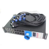 Tableau de distribution d'alimentation triphasé sur rack ST Custom 380V 200A 12 prises pour son et lumière Gestion sécurisée des équipements
