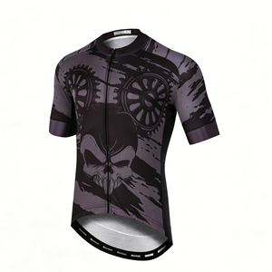Maillot de cyclisme personnalisé coupe ajustée unisexe avec logo OEM, extensible, respirant, été, manches courtes ou longues - Product Image 2
