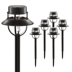 Lampe solaire de jardin Xinhuiyuan en forme de chapeau, lumière LED chaude pour extérieur, lampe décorative de paysage, lampe de sol - Product Image 4