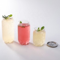Bouteilles en plastique PET vides de 250 ml, 380 ml, 500 ml, transparentes, faciles à ouvrir, pour boissons gazeuses