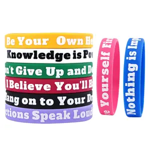 Personalized Cheap Custom Silicone Wristbands Sports Bracelet Rubber Basketball Wrist Band No Minimum Brand Silicone Wristbands