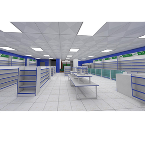 Vitrine en bois pour magasin de pharmacie, Design d'intérieur, magasin médical de détail, présentoir de médicaments, meubles pour pharmacie - Product Image 1