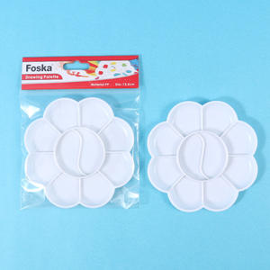 Foska acrylique huile aquarelle <span class=keywords><strong>Gouache</strong></span> utiliser 10 puits artiste mélange plastique blanc Art peinture Palettes pour peinture ou bricolage artisanat - Product Image 6