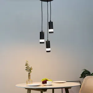 Modern Mini Ceiling Cylinder Pendant Lamp Led Light Bar Counter Suspension Hanging Luminaire Lighting