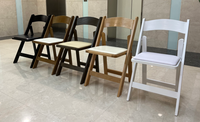 Chaise pliante en plastique résine design moderne pour l'extérieur, pour le restaurant, le mariage et l'hôtel.