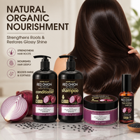 Aojie 100% Minyak Herbal Alami Organik Murni untuk Menutrisi, Menebalkan, Memperbaiki, Melembapkan, Mengontrol Minyak, dan Mencegah Kerontokan Rambut Merah