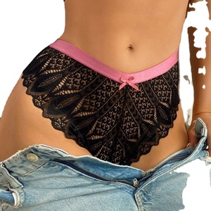 Strings en dentelle florale pour femmes, culottes string pour jeunes enfants, G-string - Product Image 3