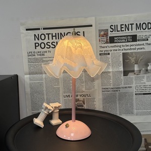 Yingman Lighting Lily Of The Valley Table Lamp Warm <b>Light</b> Tricolor <b>Switch</b> Control Bedroom Night <b>Light</b> - Product Image 3