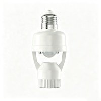 Douille de lampe E27 avec détecteur de mouvement PIR, ABS, 85-265V, activation automatique par présence humaine, pour éclairage domestique, couloir, escalier, garage
